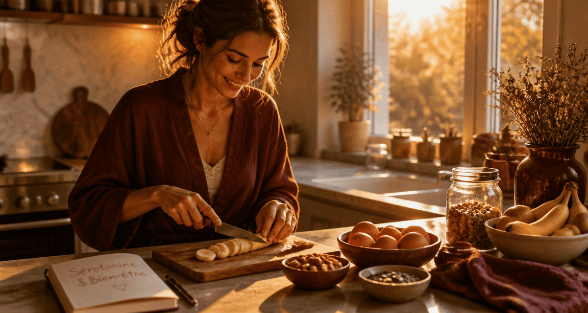 qu est ce que la serotonine femme prepare petit dejeuner sain