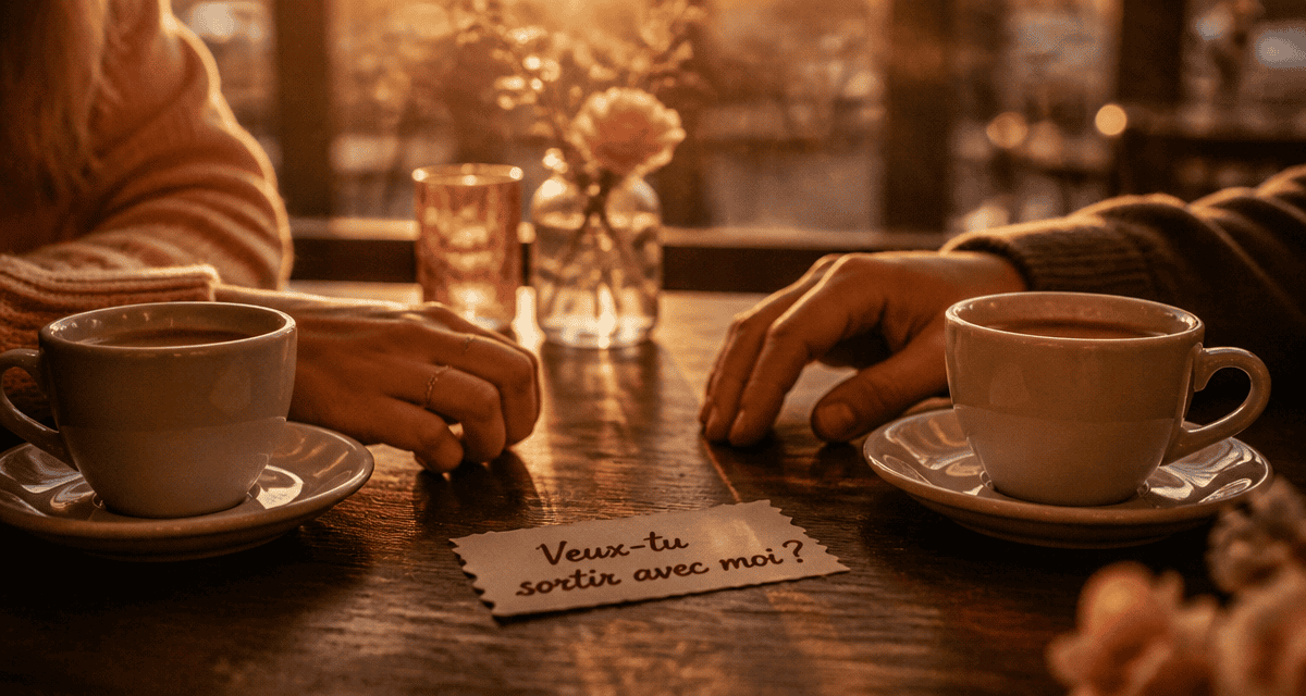 veux tu sortir avec moi billet café mains