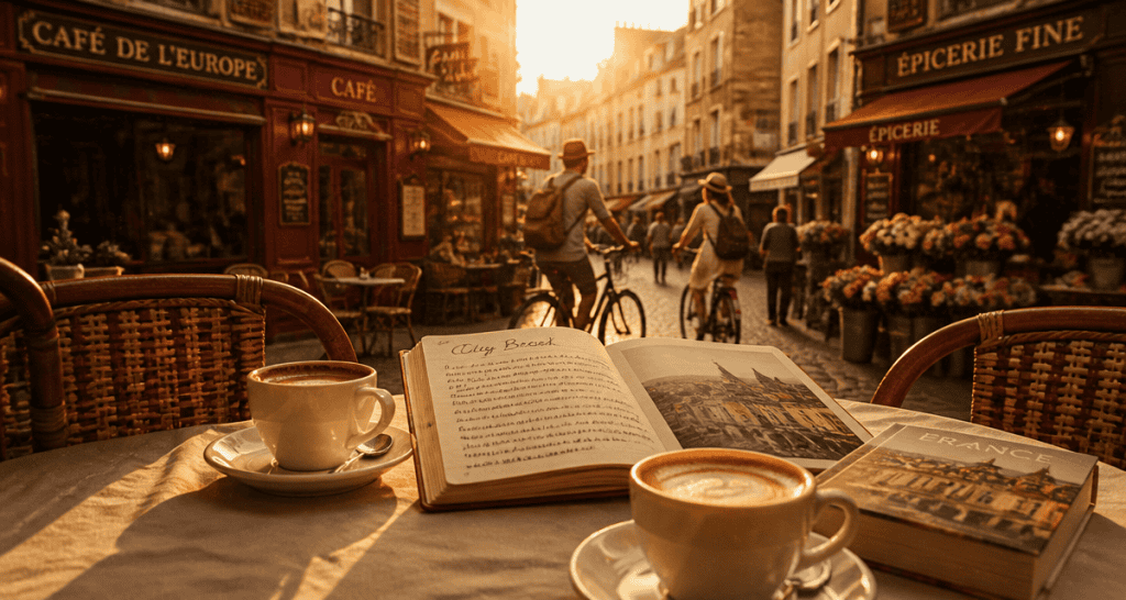 weekend en europe café terrasse ambiance chaleureuse