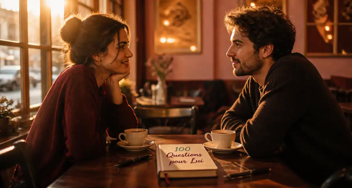 100 questions à poser à un homme couple café carnet