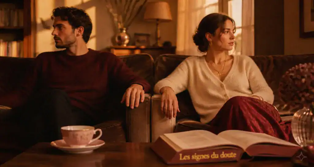 16 signes que vous n'êtes pas avec la bonne personne, couple distant sur canapé