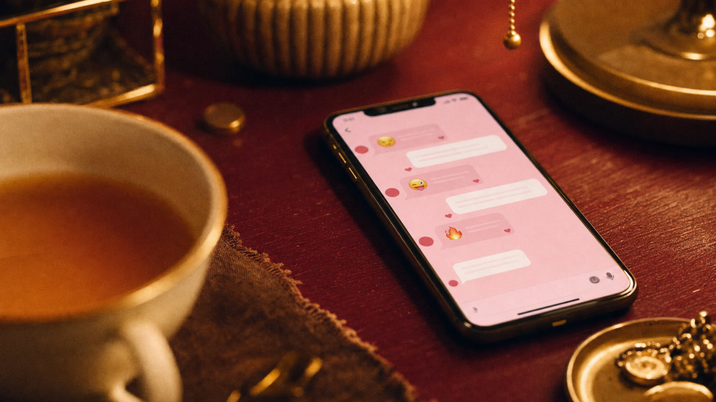 Emoji envie de toi sur smartphone : emojis de séduction