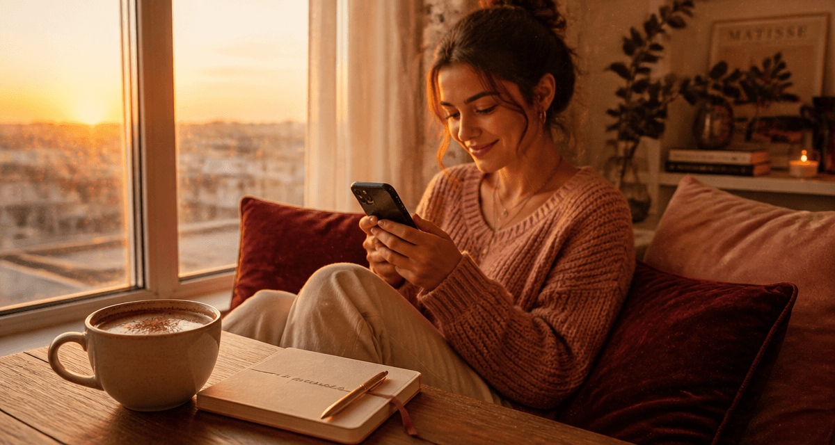 message pour rassurer une femme qui doute, ambiance cocooning