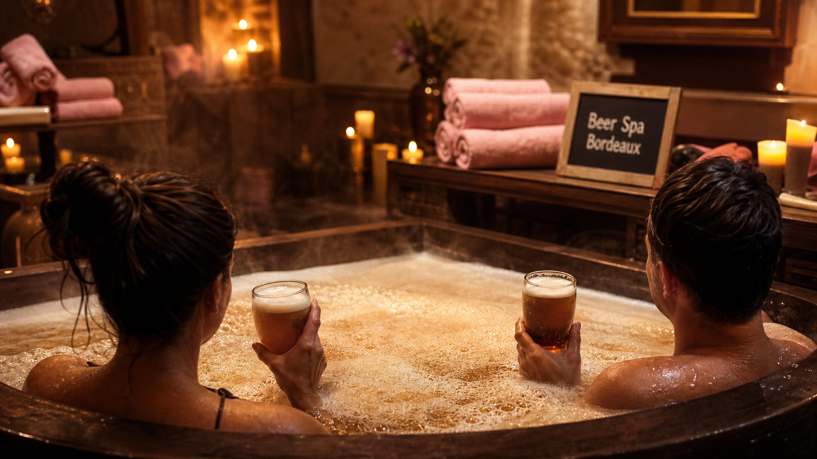 Beer spa bordeaux : bain de bière ambrée en spa à Bordeaux