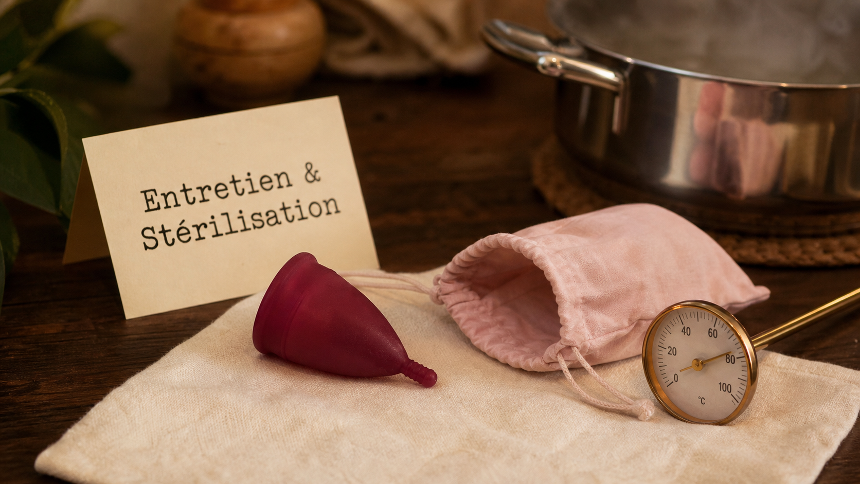 Coupe menstruelle bio silicone médicale, entretien et stérilisation