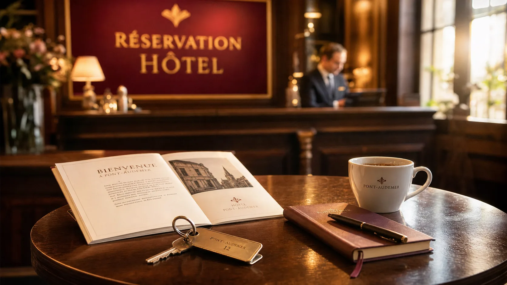 hôtel à pont audemer : réception et réservation en centre-ville