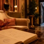 Hotel de luxe Venise : hall élégant, velours et Murano
