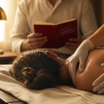 Somato émotionnel : praticien en massage soutenant épaule et nuque