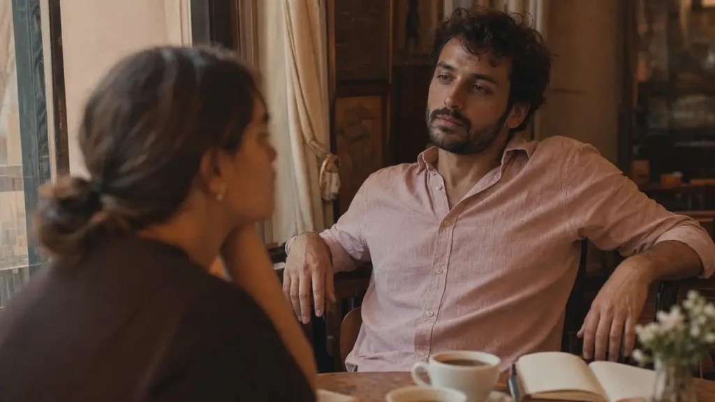 Un homme qui s’étire devant une femme : fatigue, aisance ou flirt discret ?