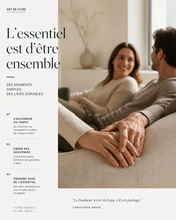 Couple partageant un moment de complicité pour pimenter sa vie de couple