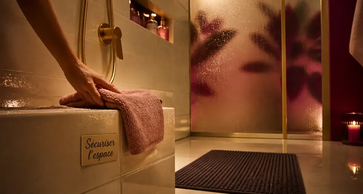 Faire l'amour sous la douche : sécurité et espace à protéger