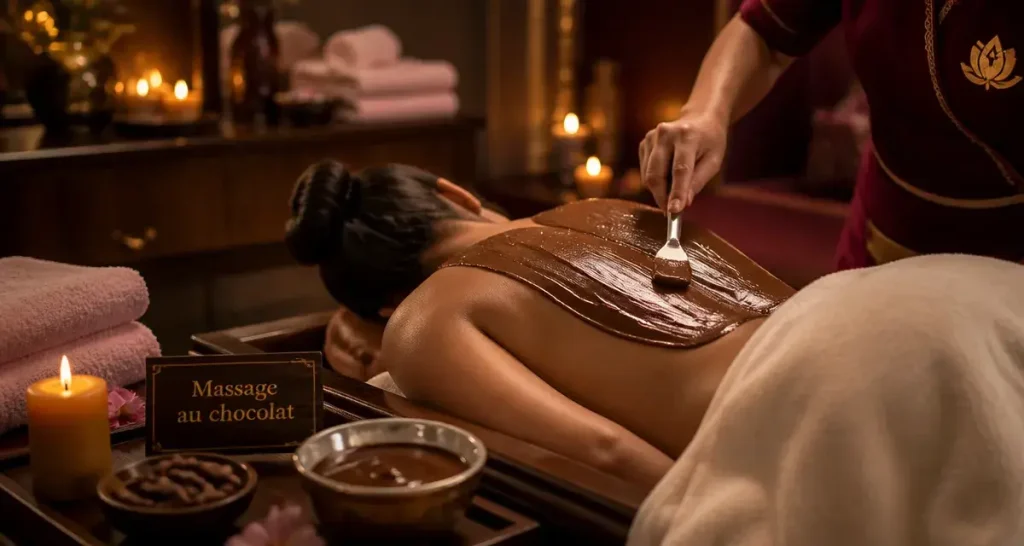 Massage au chocolat : peau douce, cacao tiède et précautions à vérifier