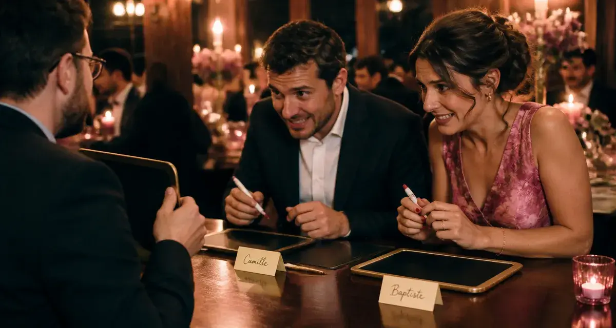 Questions les Z’amours : jeu de couple avec ardoises et prénoms