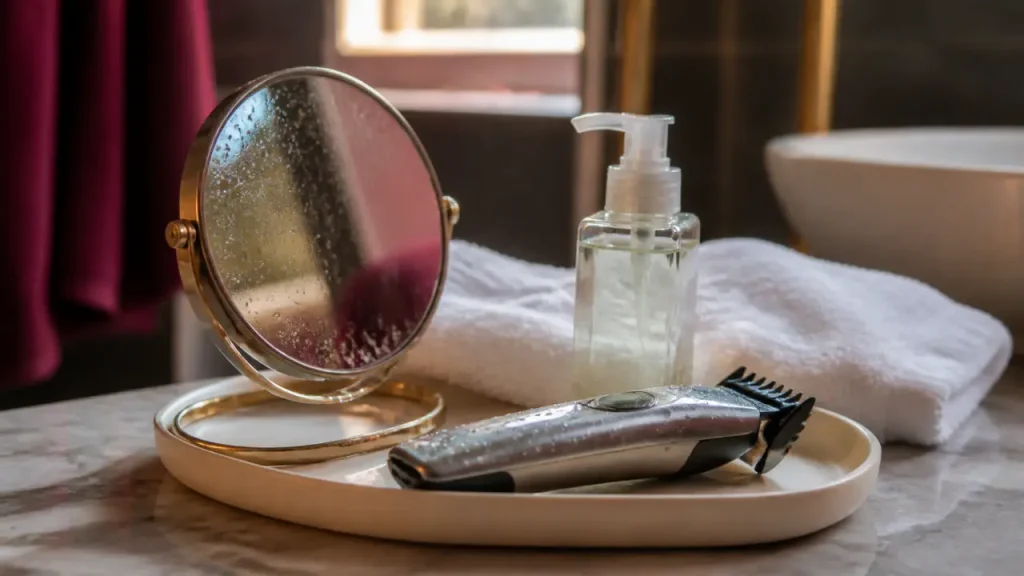 Tondre les poils pubiens sans irritation : préparation, sens du poil et soins après