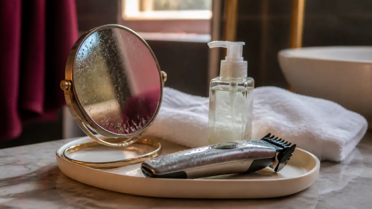 Tondre les poils pubiens sans irritation : tondeuse et soins en salle de bain