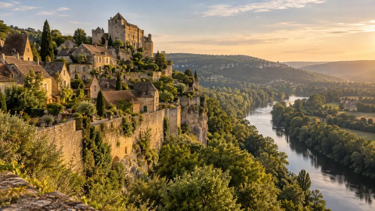 Paysage de Dordogne près de Sarlat pour un séjour en love room