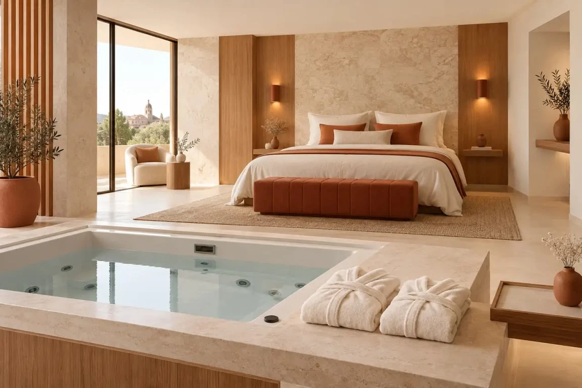 Love room à Bourg-en-Bresse avec jacuzzi privatif et espace romantique