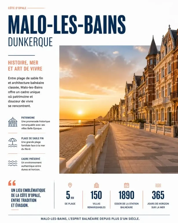 Front de mer de Malo-les-Bains, quartier idéal pour une love room à Dunkerque