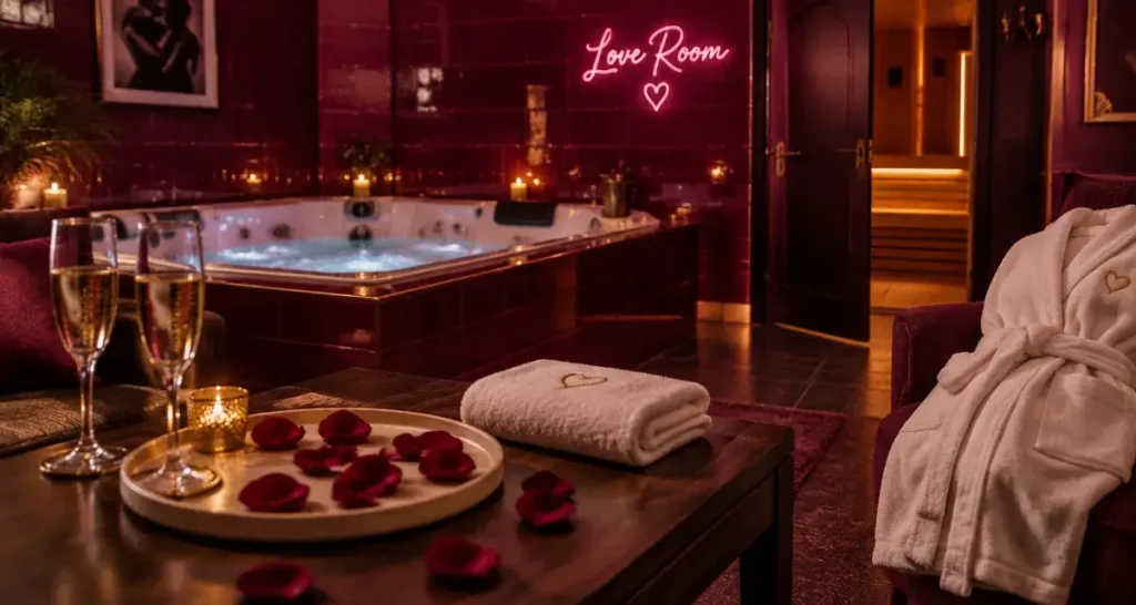 Love room à Brive : choisissez entre jacuzzi, sauna et Secret Room selon votre séjour