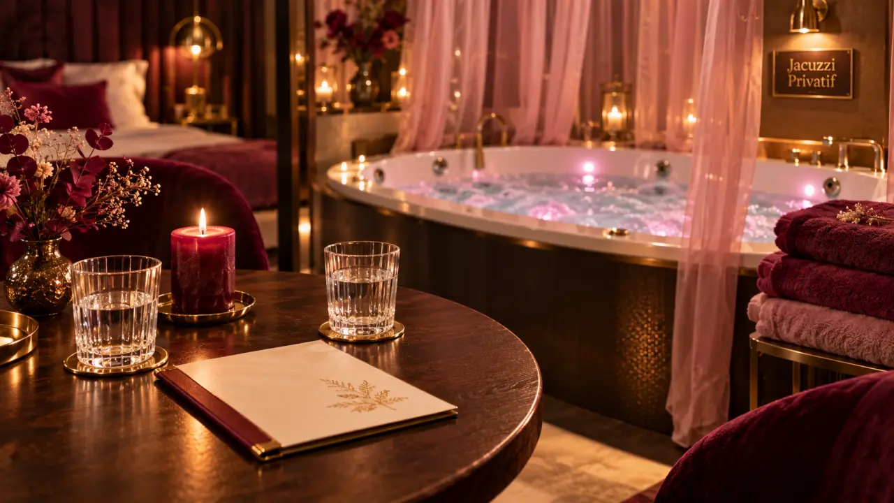 Love room Laval : jacuzzi privatif romantique