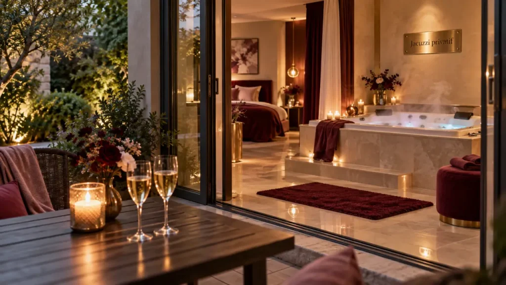 Love room à Pau : jacuzzi 22 jets ou espace coquin, comment départager les offres