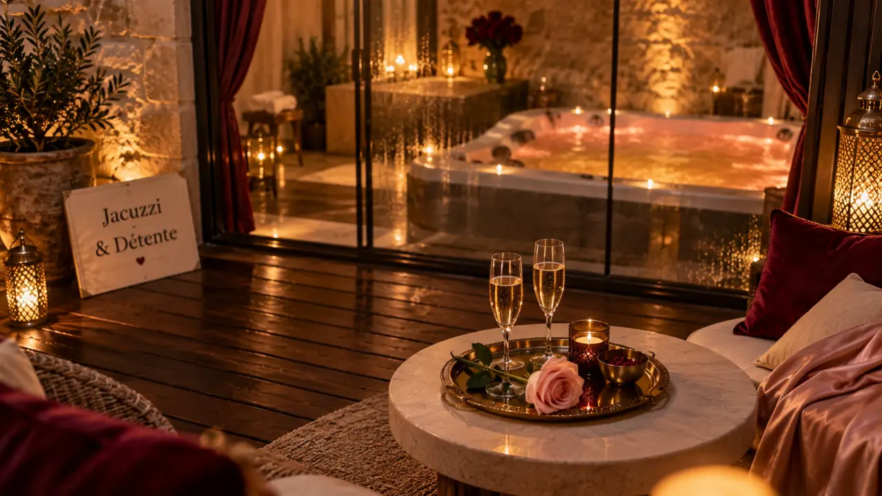 Love room sud de la france avec jacuzzi privatif vitré